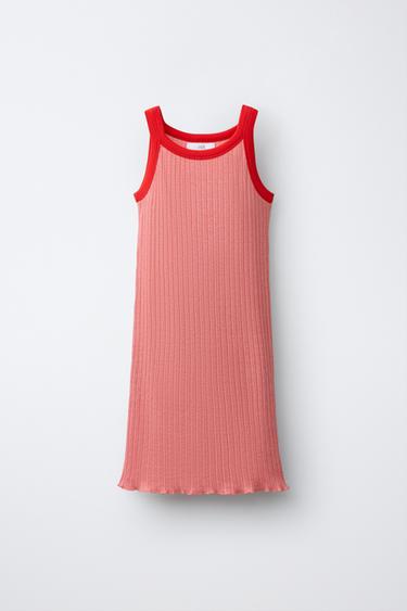 PUKAS SURF KNIT DRESS - White / Red by Zara