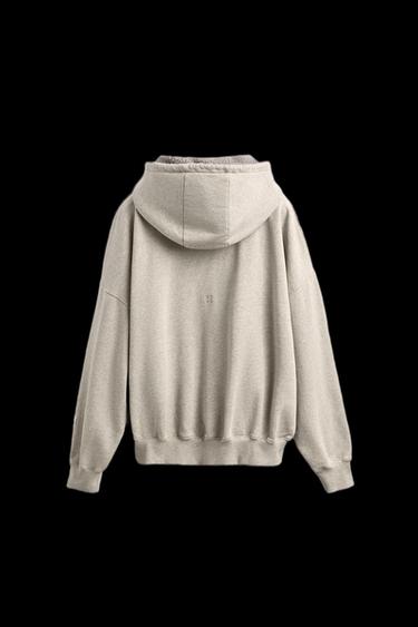 Zara COMBINATION HOODIE SWEATSHIRT X SR_A - Tan marl