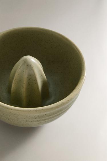 SMALL STONEWARE JUICER - GREENISH by Zara - Image 2