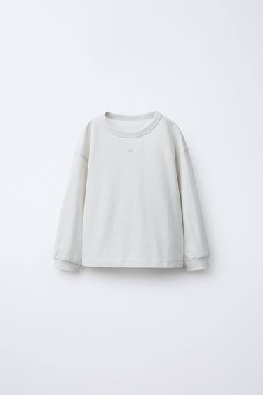 2-PACK OF PIQUÉ T-SHIRTS WITH RAISED LOGO - Black / Ecru by Zara - Image 1