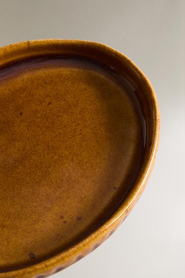 MUSTARD YELLOW BATHROOM SOAP DISH WITH RAISED DESIGN - Mustard by Zara - Image 2