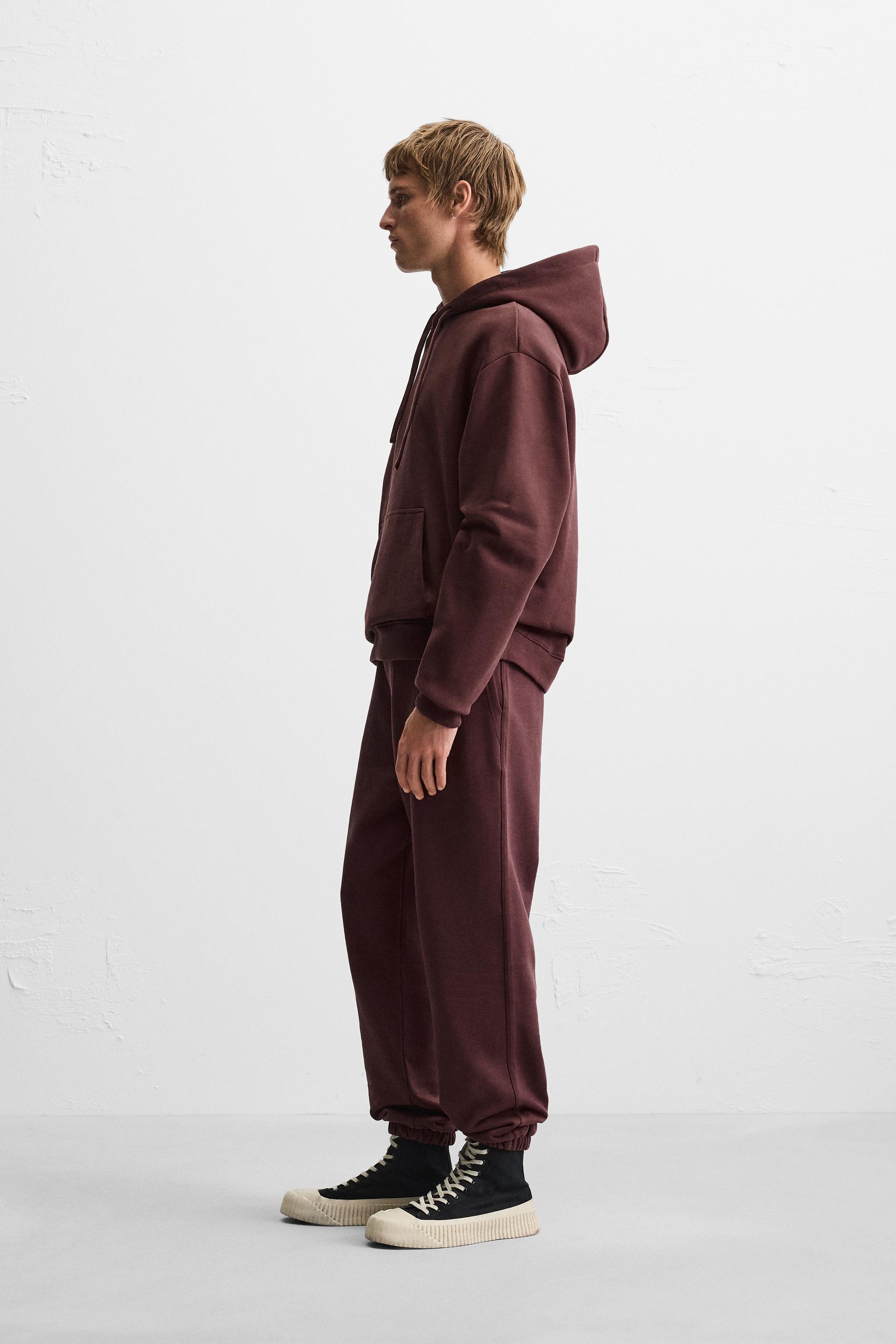 ZARA MAN 総柄 トラックスーツ 上下セットアップ 上L下M ザラ ジャージ 幾何学模様 メンズ