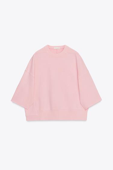 FADED SWEATSHIRT - Pink by Zara