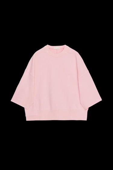 SUDADERA EFECTO LAVADO - Rosa de Zara