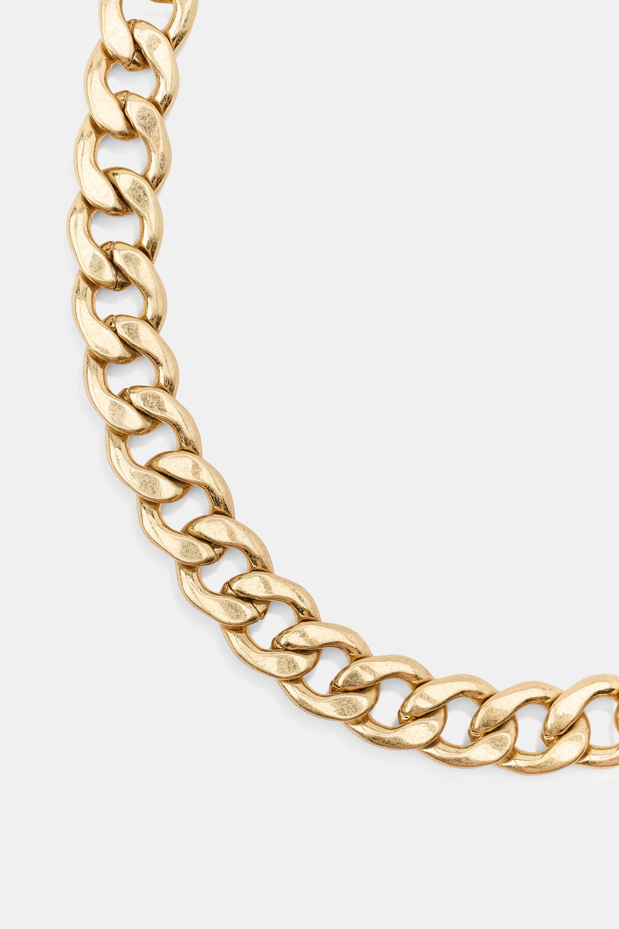 METALLIC CHAIN NECKLACE
