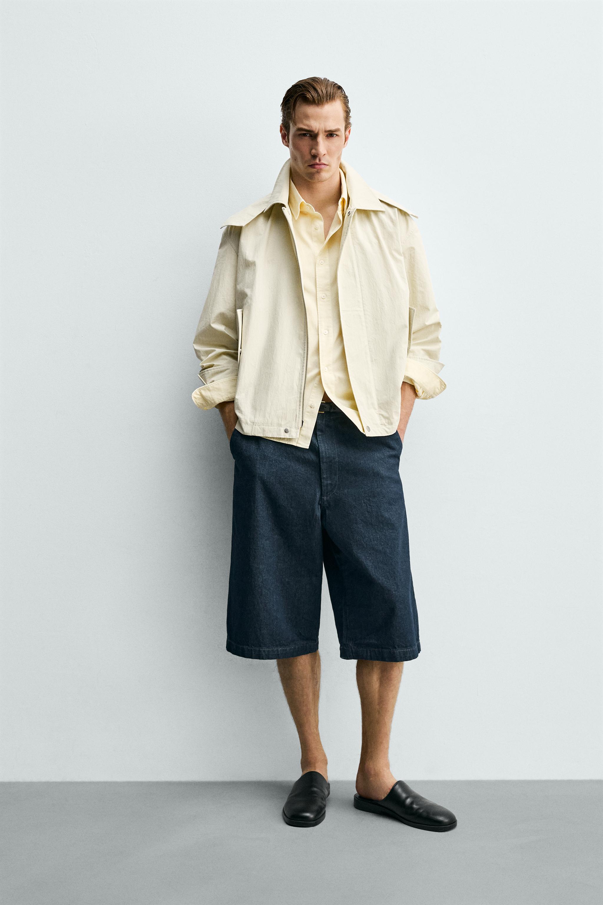 CROPPED FIT HOODED TECHNICAL PARKA - Ecru | ZARA United States