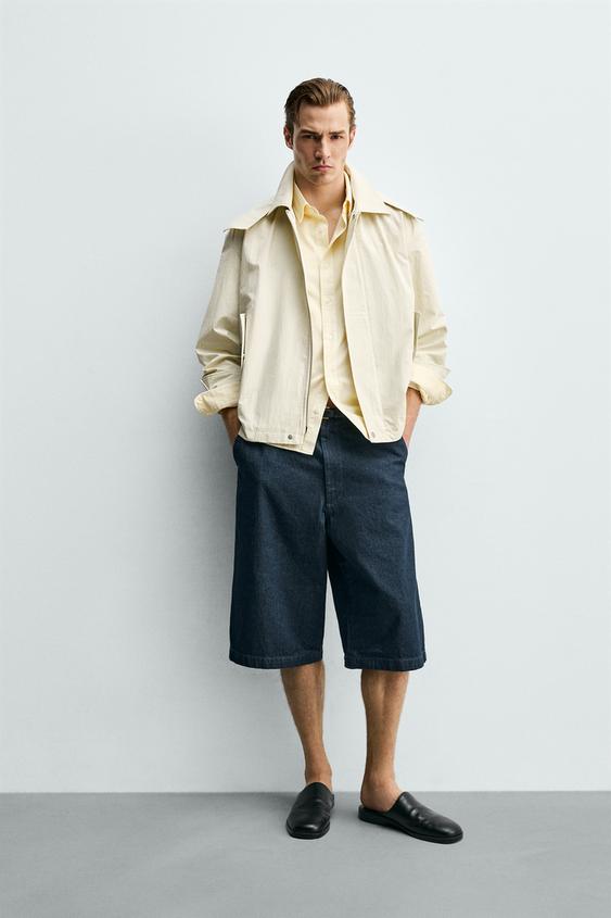 CROPPED FIT HOODED TECHNICAL PARKA