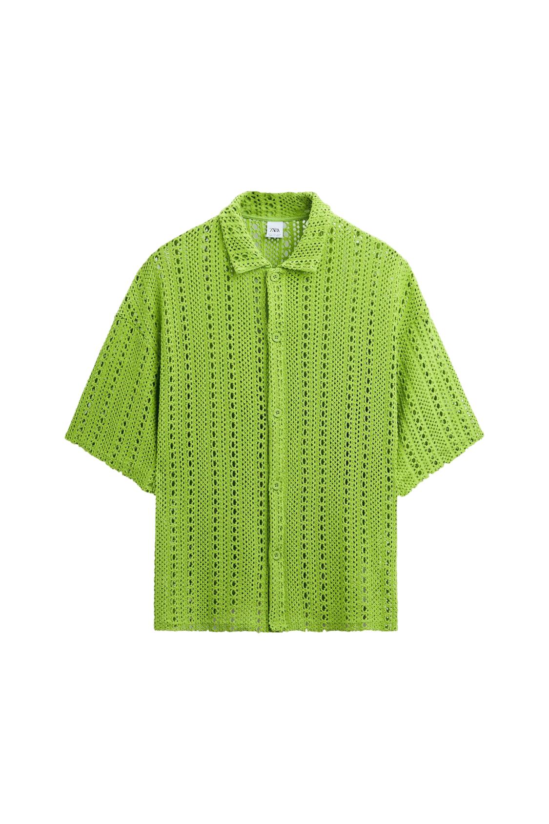 CROCHET KNIT SHIRT - Image 4