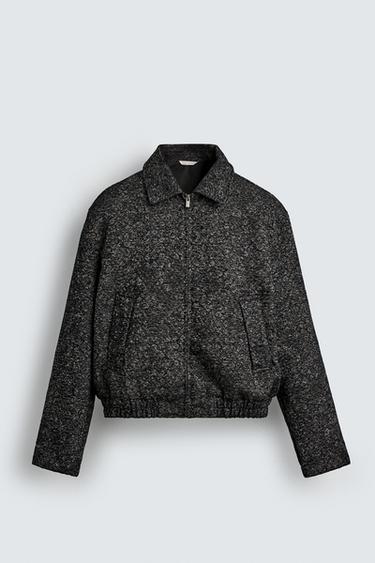 TEXTURED JACQUARD JACKET - Blue / Indigo by Zara