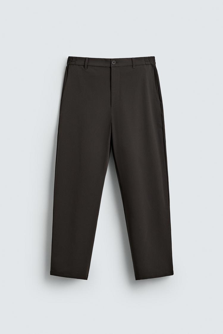 ZARA REGULAR FIT COMFORT TROUSERS