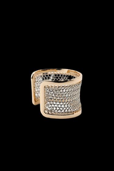 Zara RIGID LINK BRACELET - Gold / Silver