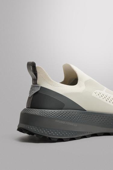 LACELESS TRAINERS - Grey by Zara - Image 2
