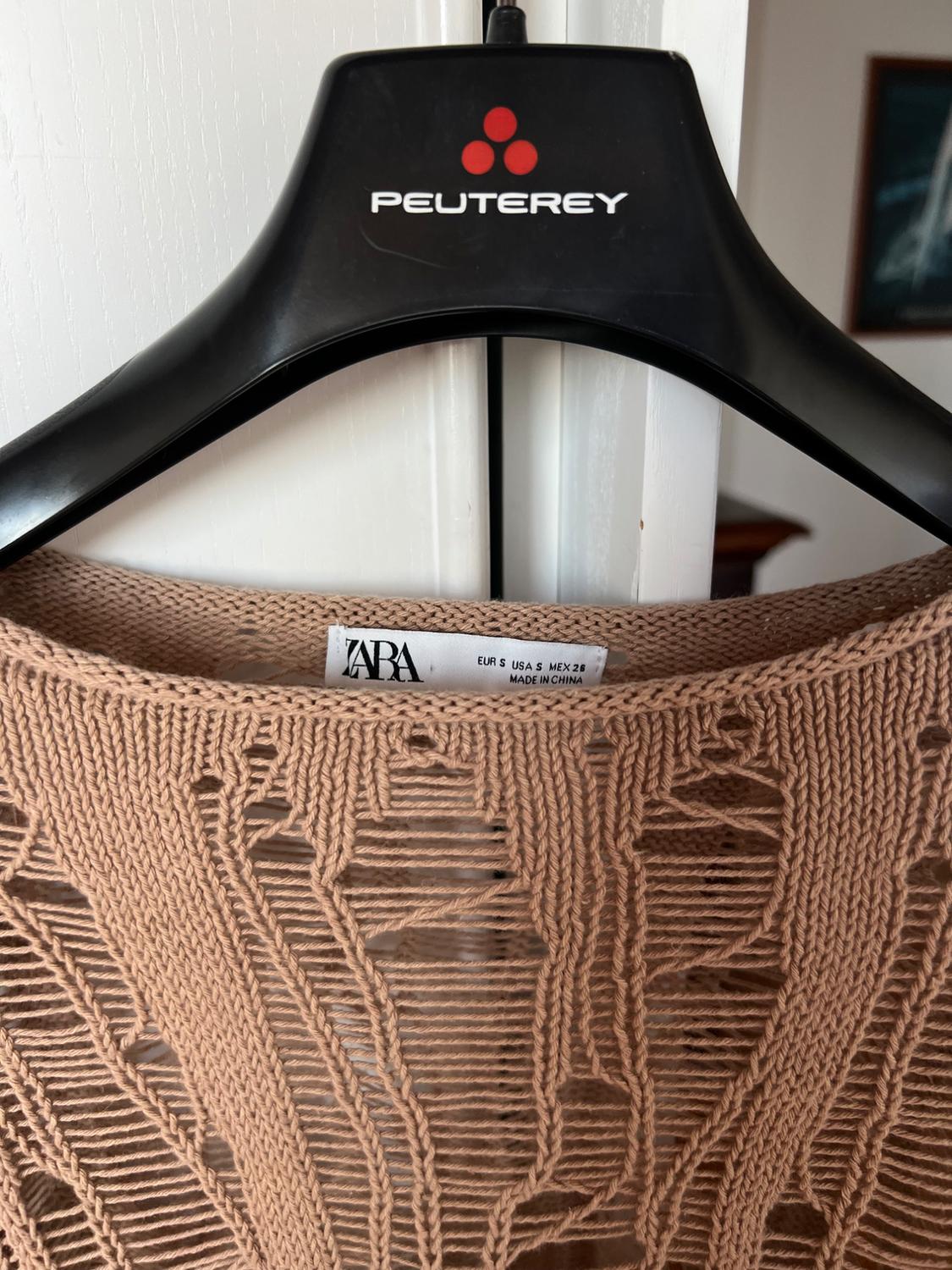 RIPPED KNIT CROPPED SWEATER - Image 2