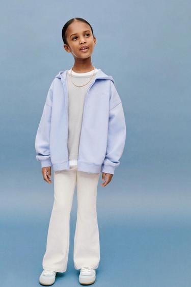 ЛЕГИНСЫ FLARE ИЗ ИНТЕРЛОКА С ЭТИКЕТКОЙ — ПЕСОЧНЫЙ С МЕЛАНЖЕВЫМ ЭФФЕКТОМ от Zara