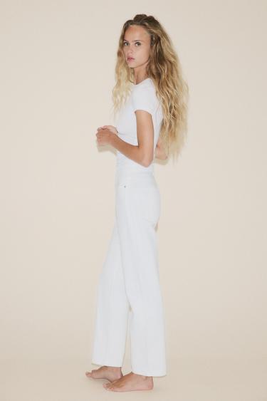 JEAN TRF MOM FIT AVEC TAILLE HAUTE - Blanc de Zara - Image 3
