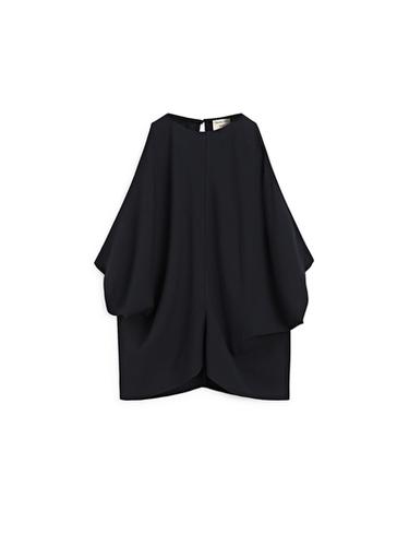 Top drapé décolleté dos - STUDIO - Bleu marine de Zara