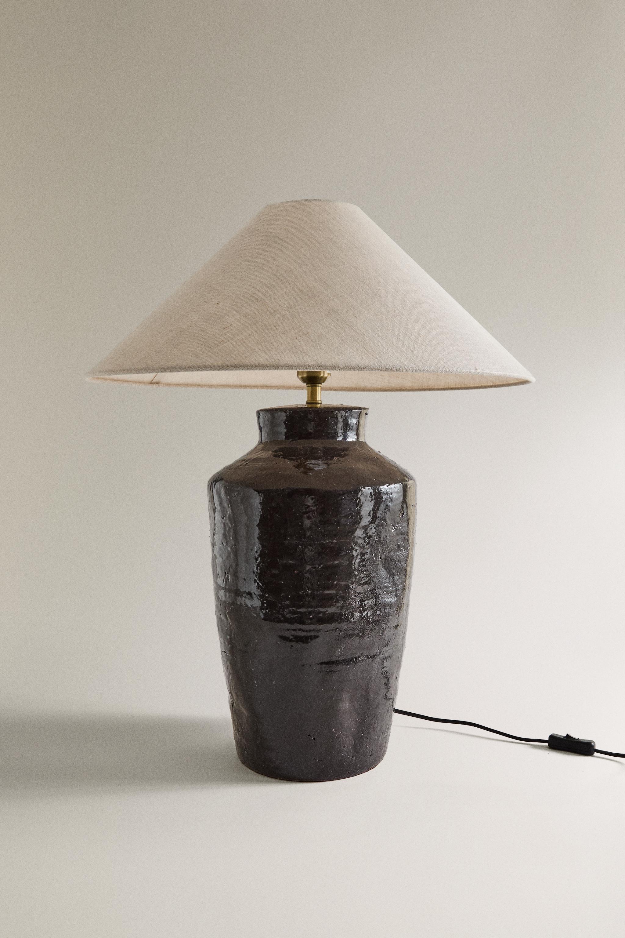 CERAMIC TABLE LAMP - Black | ZARA United States