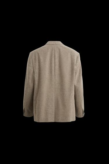 DOPPELREIHIGER BLAZER MIT STRUKTURMUSTER - Braun von Zara