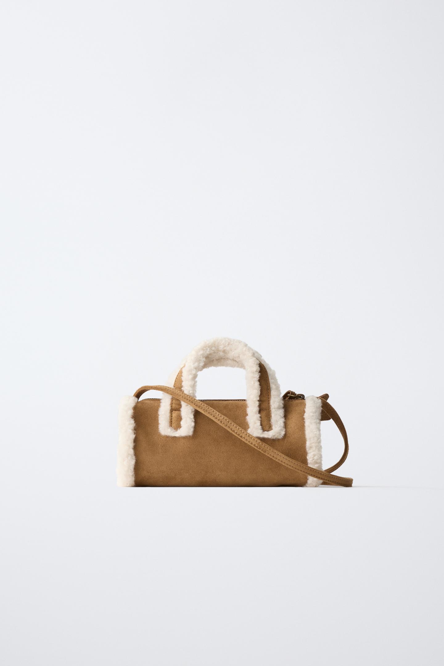 Детская сумка Zara Shearling Bag with Charms, цвет: Коричневый — фото 5