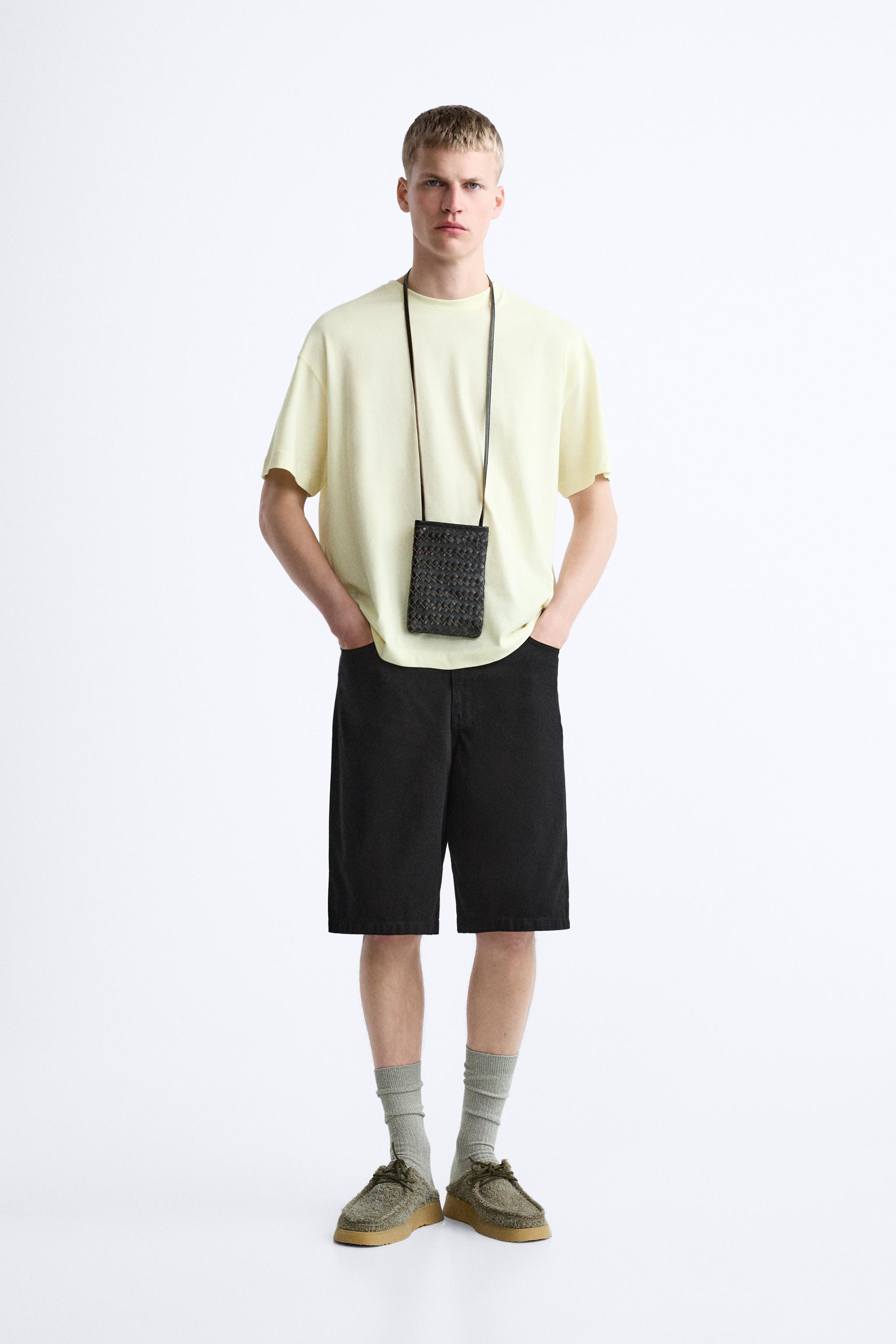 SOFT RELAXED FIT T-SHIRT - Light yellow | ZARA United States