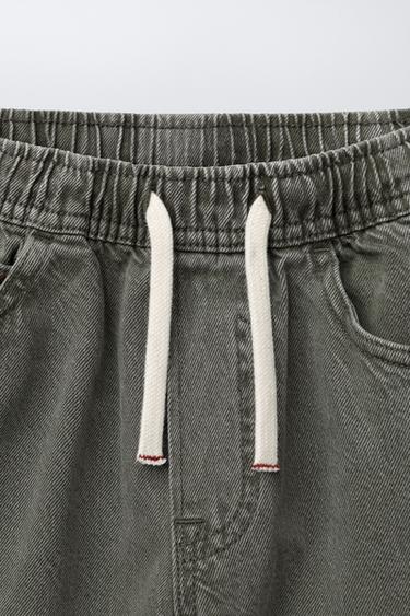 TWILL BAGGY TROUSERS - Green by Zara - Image 2