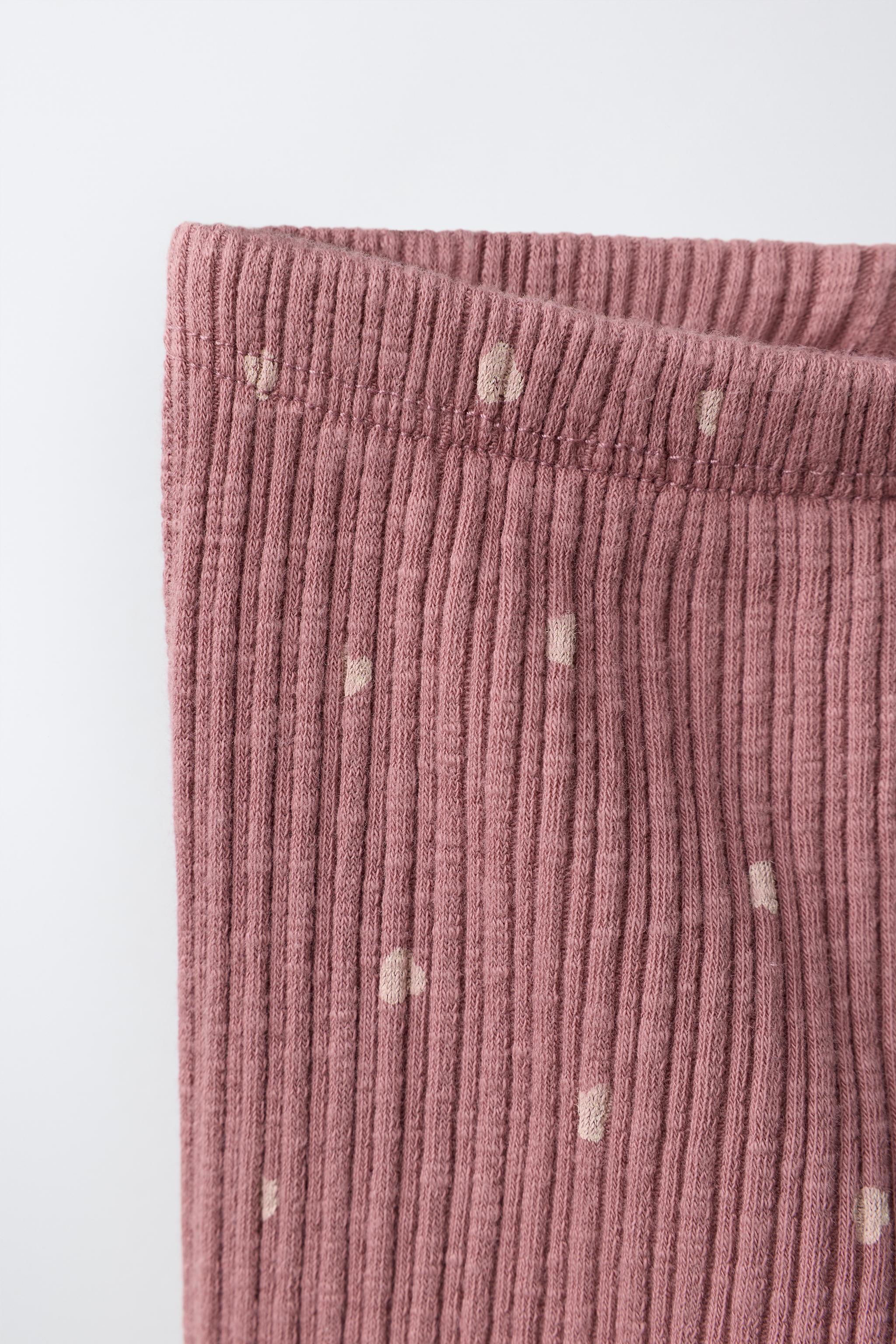 Детские леггинсы Zara HEART PRINT LEGGINGS — фото 3