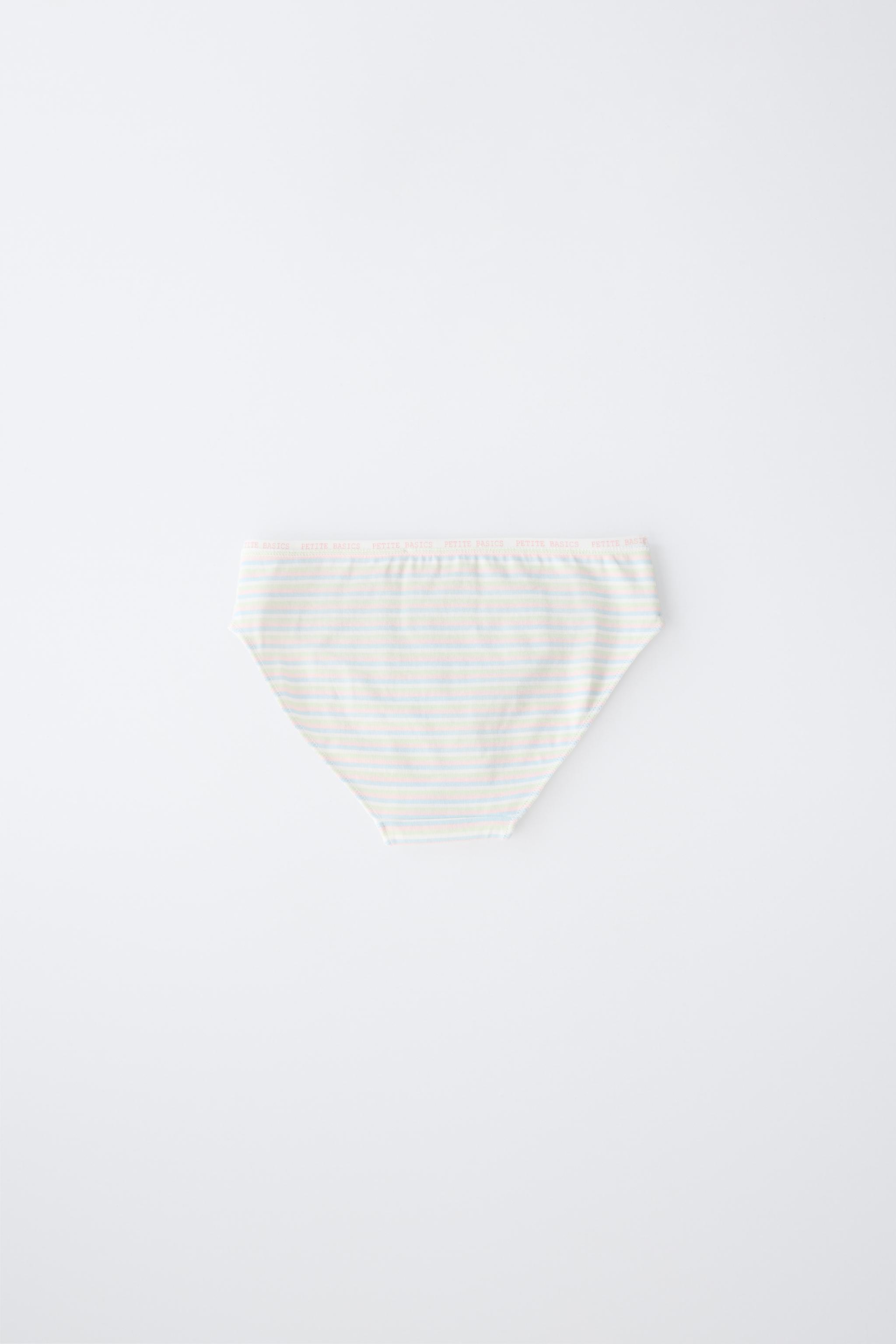 Трусы AGES SIX-PACK для детей, цветочный принт, в полоску — Zara — фото 4