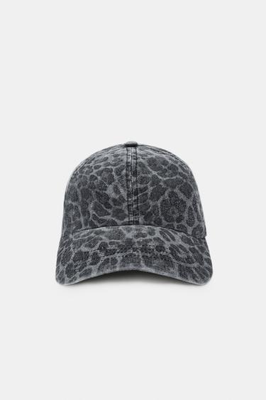 ANIMAL PRINT TWILL CAP - Grey by Zara - Image 0
