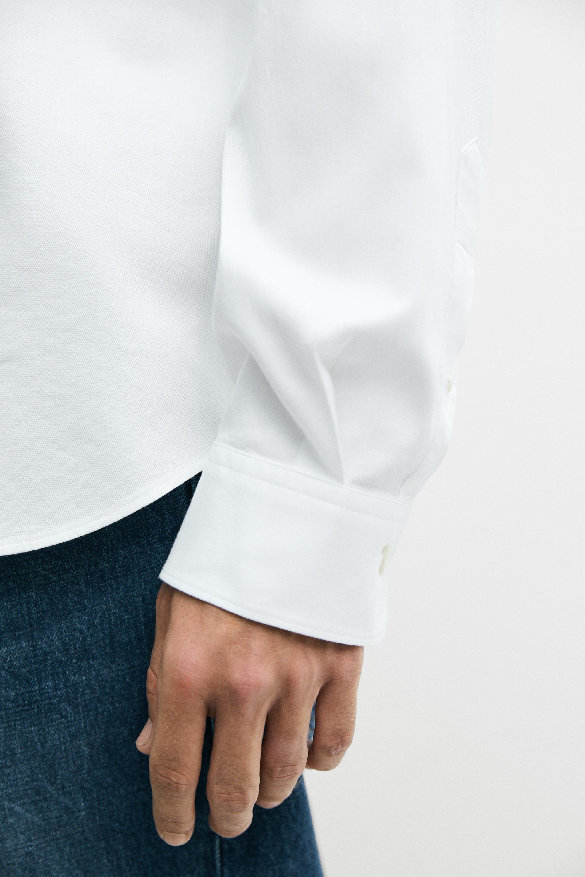 Textured 100% cotton shirt