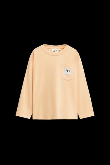 6-14 JAHRE/ T-SHIRT TASCHE ETIKETT 50TH ANNIVERSARY - Mandarine von Zara - Bild 0