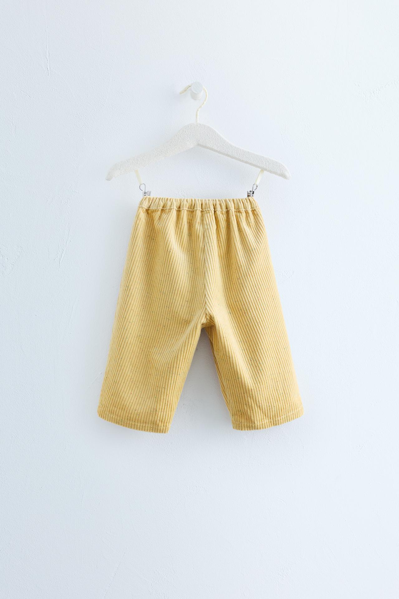 ZARA TIMELESS - CORDUROY BALLOON PANTS — Ocher
