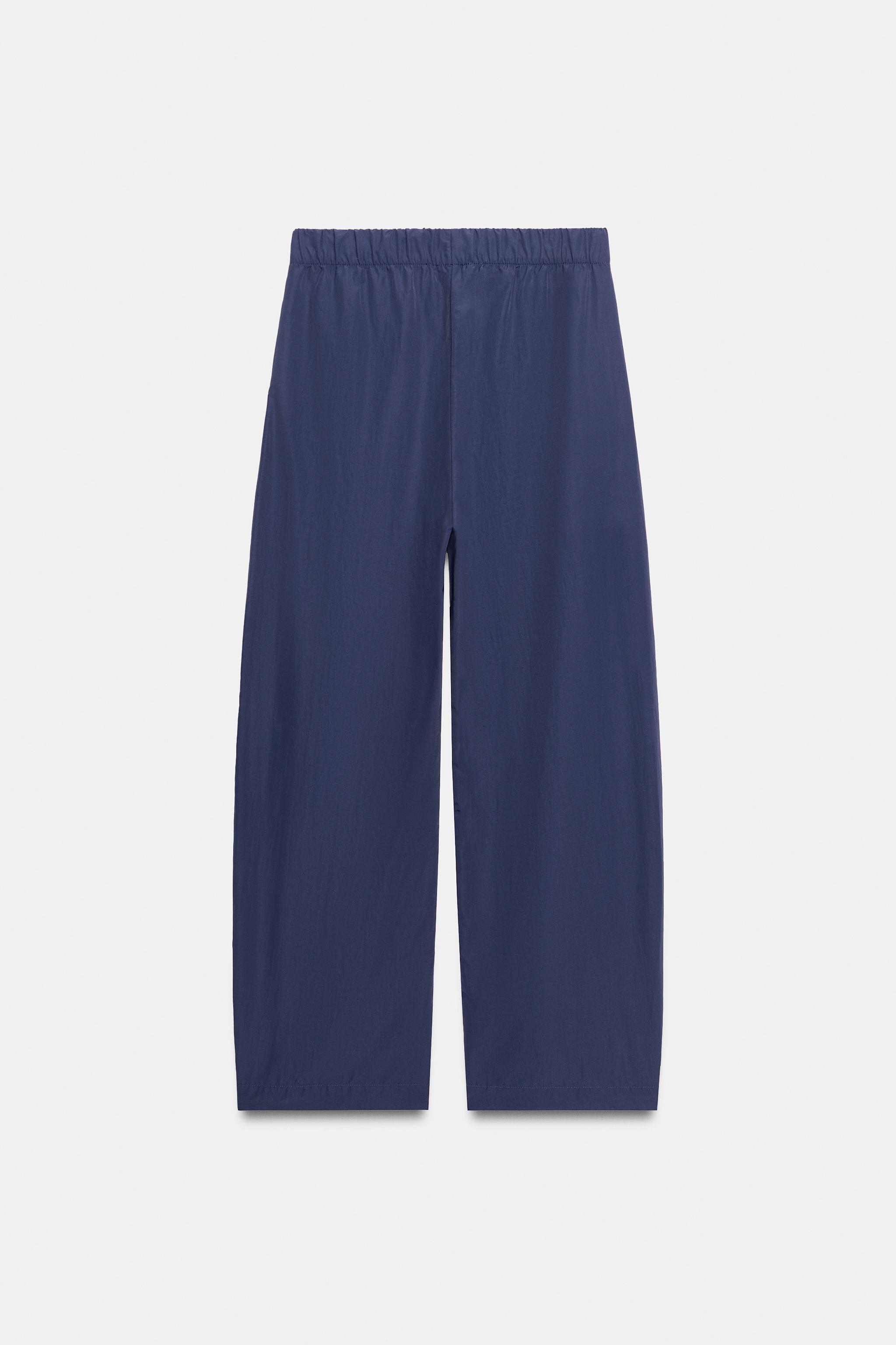 Женские брюки Zara TECHNICAL FABRIC ELASTIC PANTS — фото 6