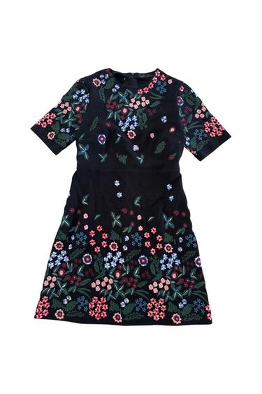 EMBROIDERED MINI DRESS