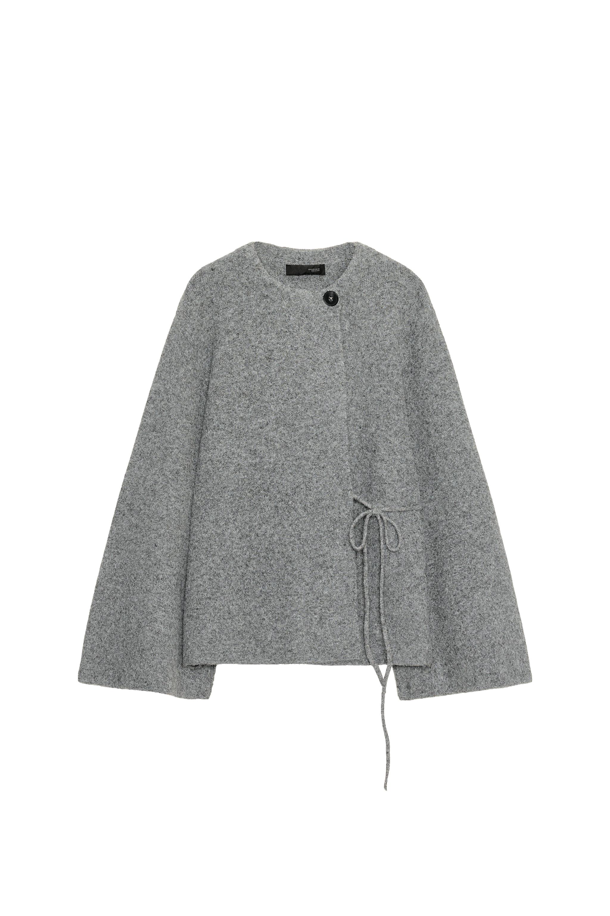 CARDIGAN WITH SLEEVE OPENING