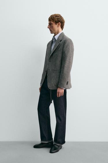 BLAZER STRUCTURÉ 100% LAINE AARON LEVINE X ZARA - Gris de Zara - Image 3