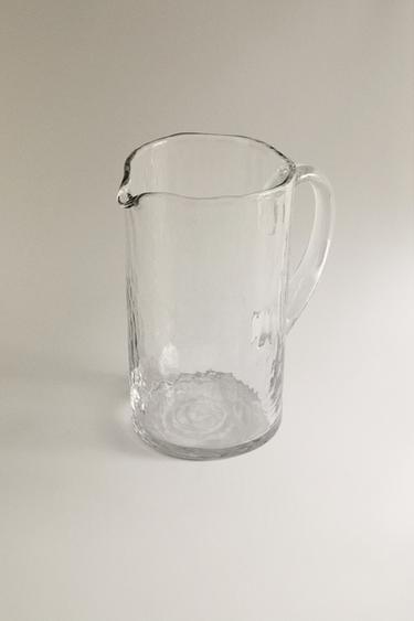 HAMMERED GLASS JUG -  by Zara - Image 1