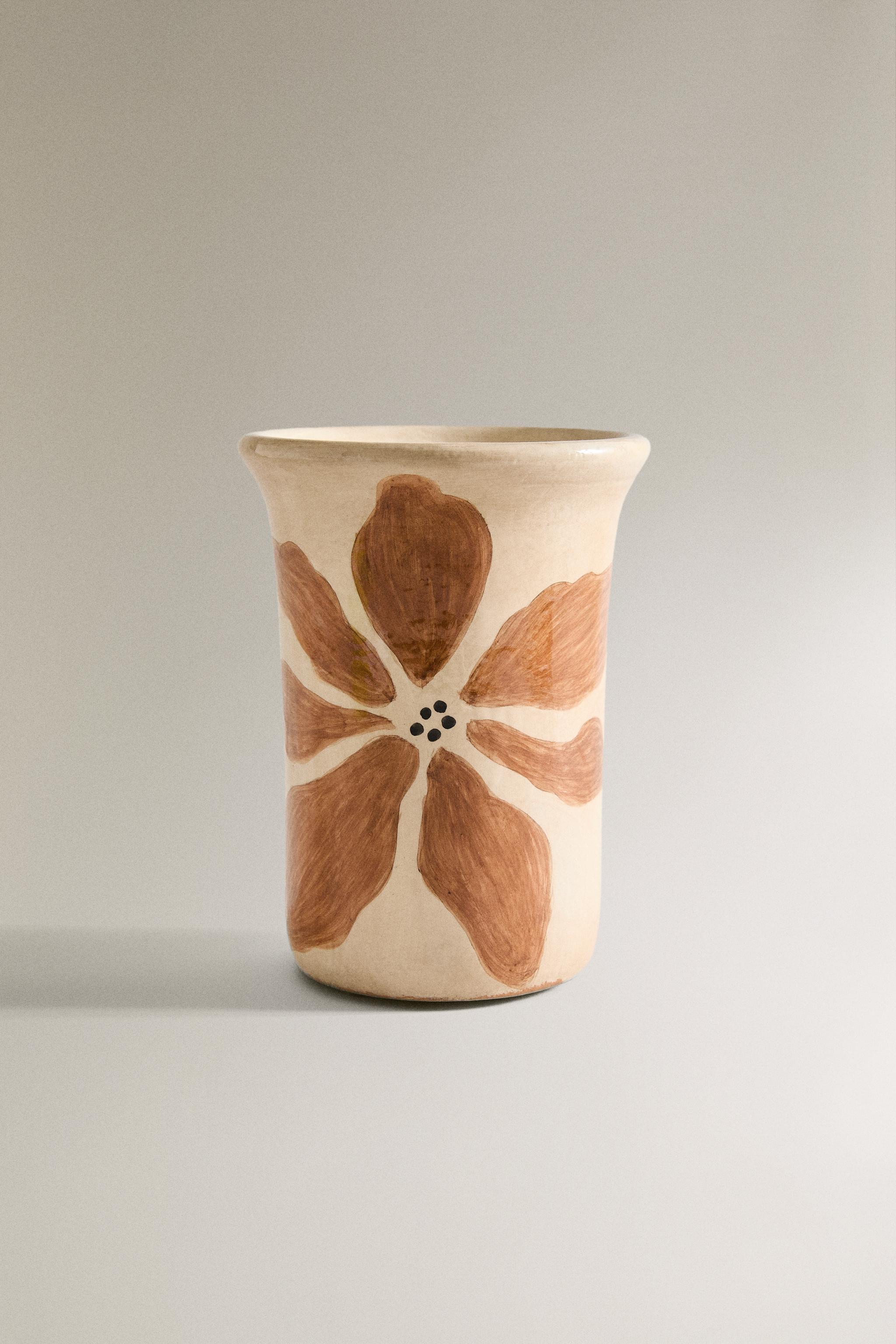 PAINTED FLOWERS VASE