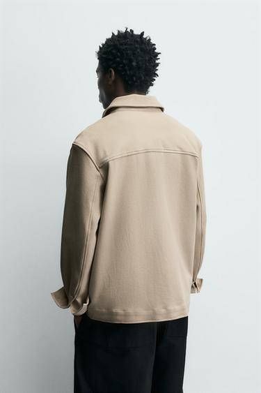 COMFORT TEXTURED OVERSHIRT - Beige by Zara - Image 2