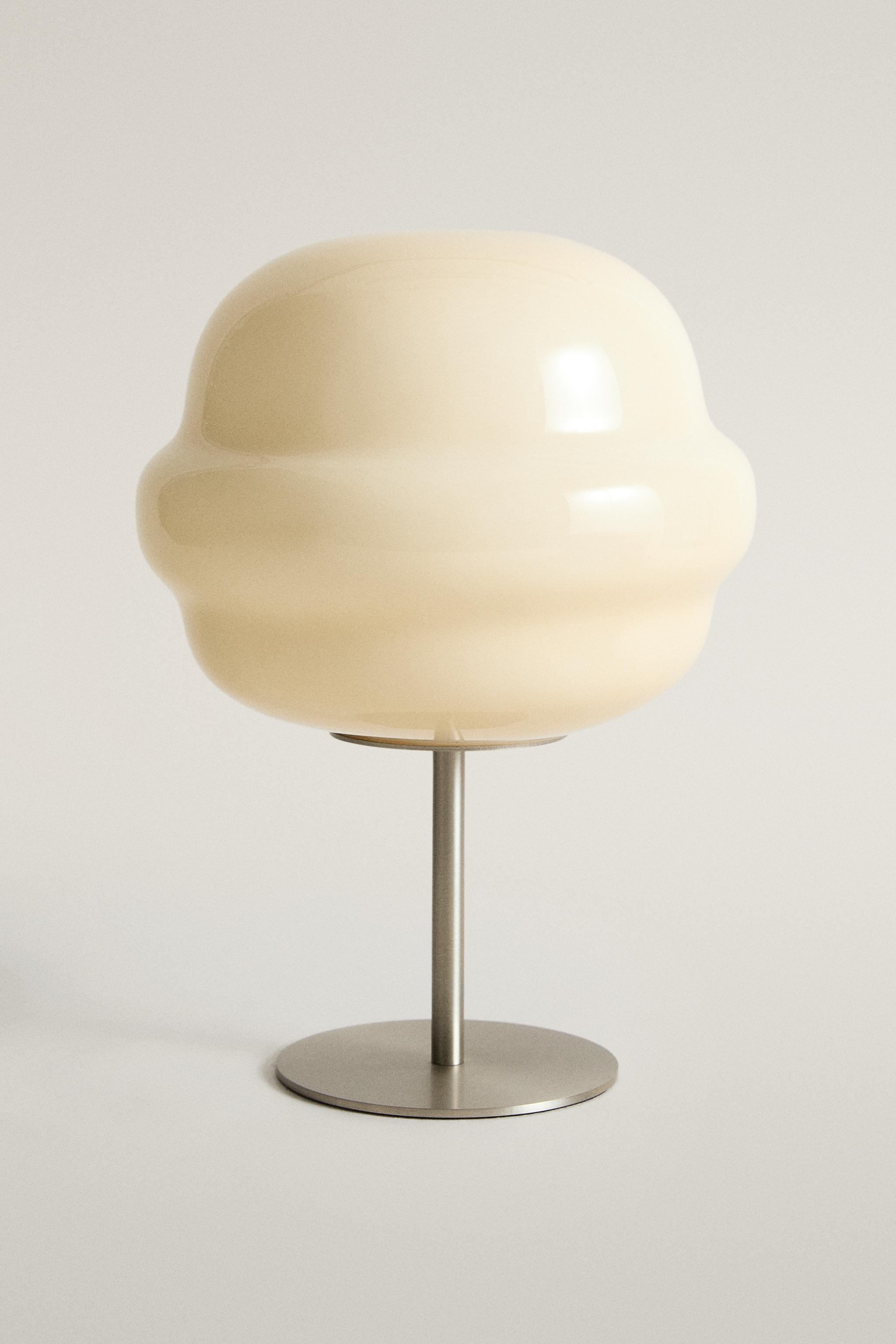 CORDLESS GLASS SPHERE TABLE LAMP