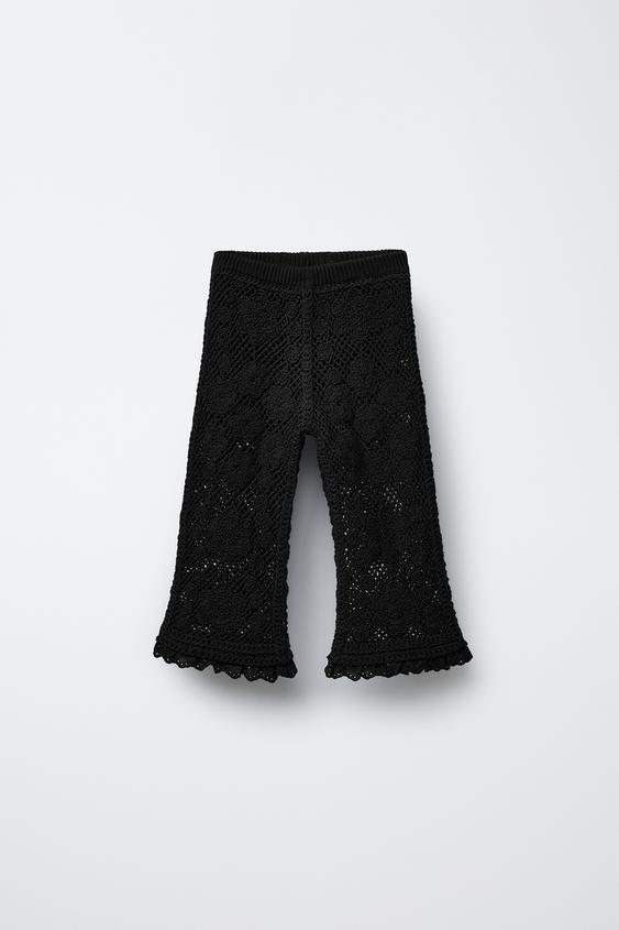 Sweat ZARA Noir Avec Dentelle - Taille L (40/42) - Occasion Très Bon état