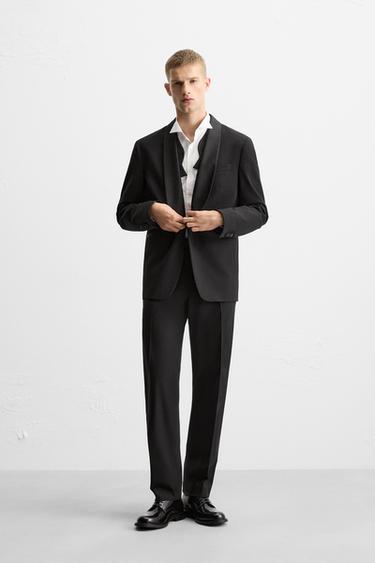 LIMITED EDITION SUIT TROUSERS WITH TAPING - Black by Zara - Image 0