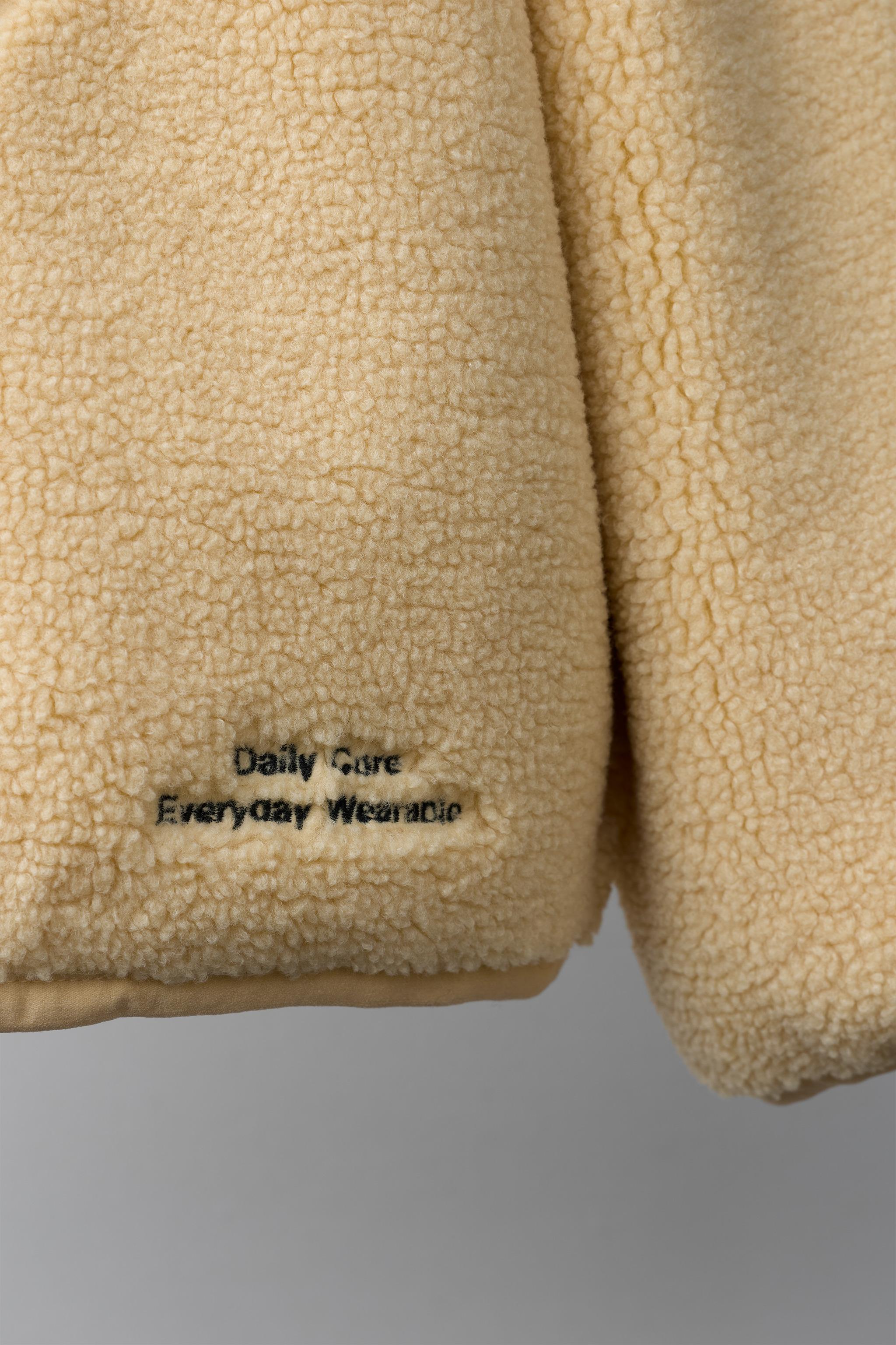 SWEAT EFFET MOUTON ZIPPÉ