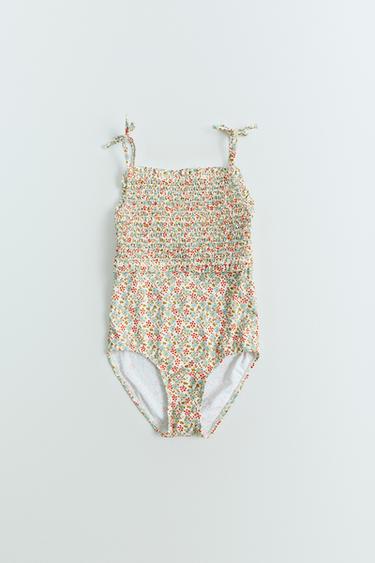 6 MESI-14 ANNI/ COSTUME A NIDO D'APE CON FIORI - Multicolore di Zara