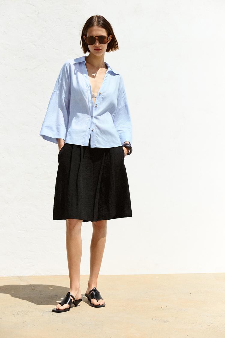 Falda Short Falda PantalÃ³n Negra Zara Falda Short Falda Pantalon