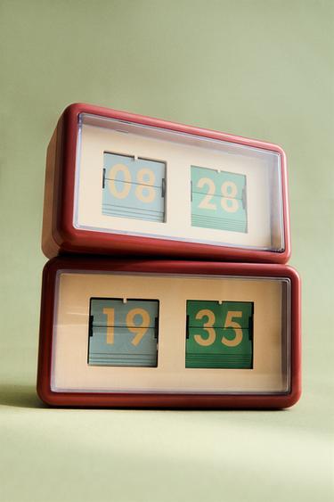 DIGITAL FLAP CLOCK - Reddish by Zara - Image 5