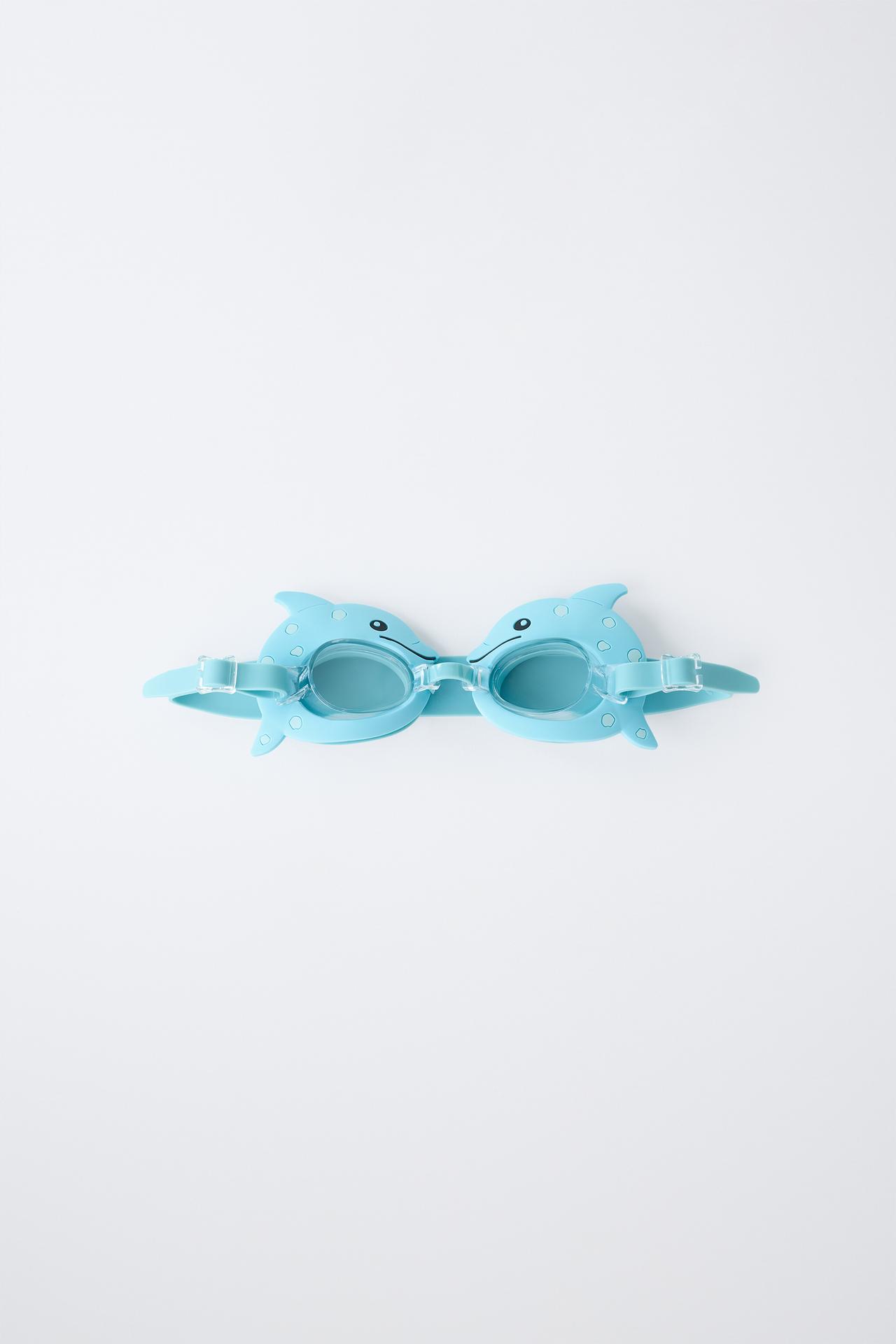 DOLPHIN SWIM GOGGLES — Light blue