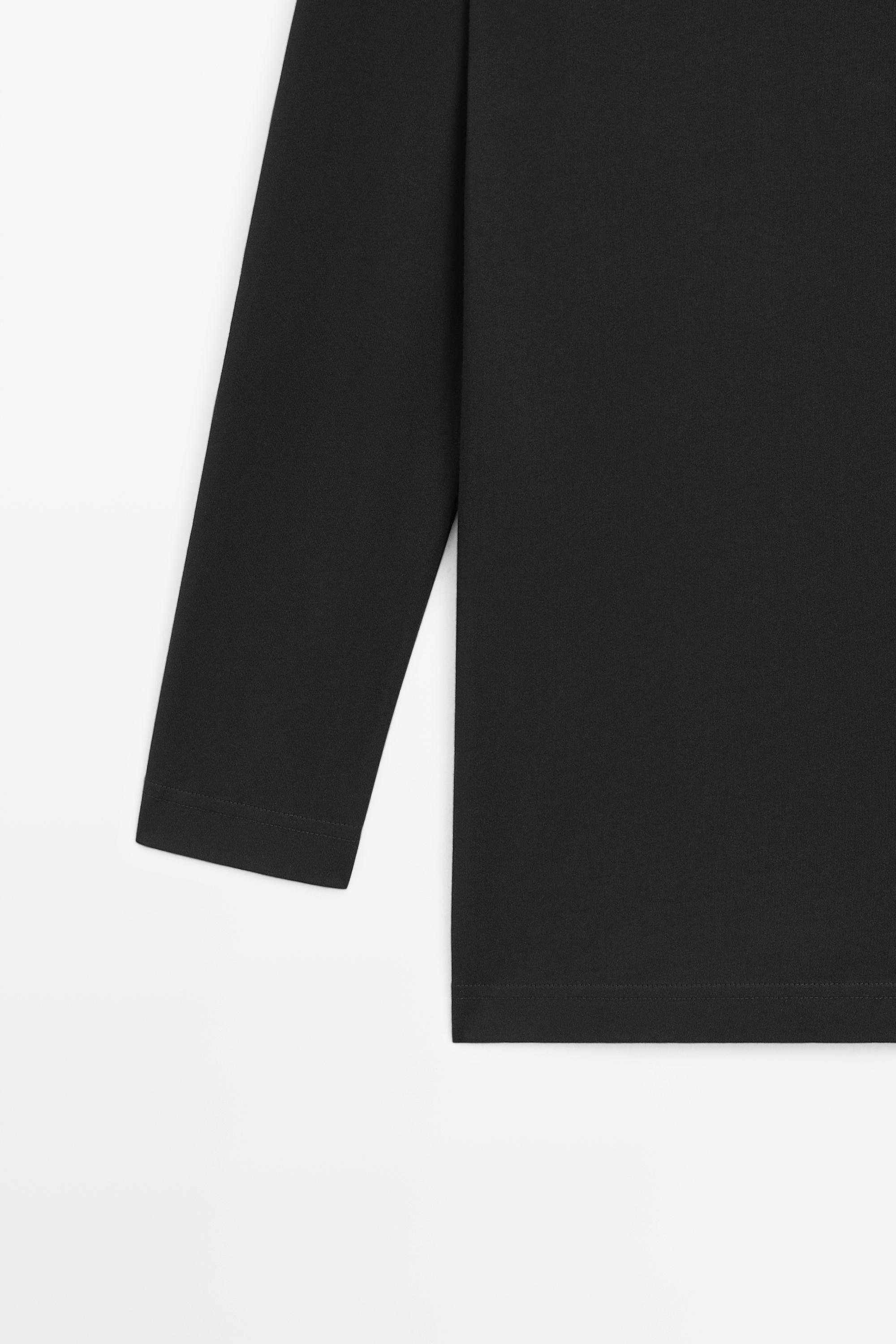 100% cotton long T-shirt with round neck