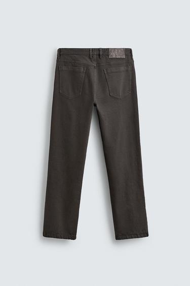 STRAIGHT-LEG TROUSERS - Brown by Zara - Image 7