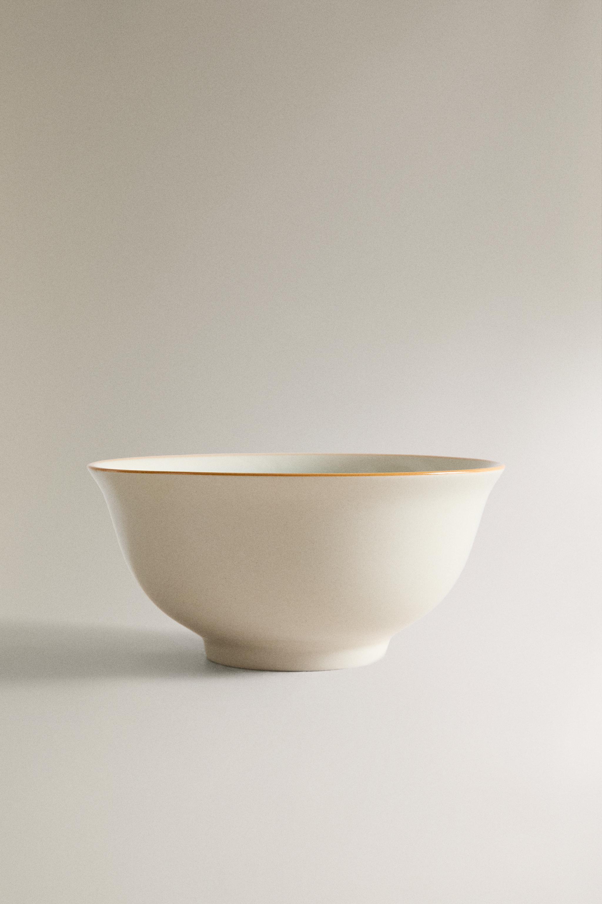 VALIEM BOWL-Ｌ STONEWARE BOWL WITH ICE CREAM DESIGN - Lime green | ZARA Canada