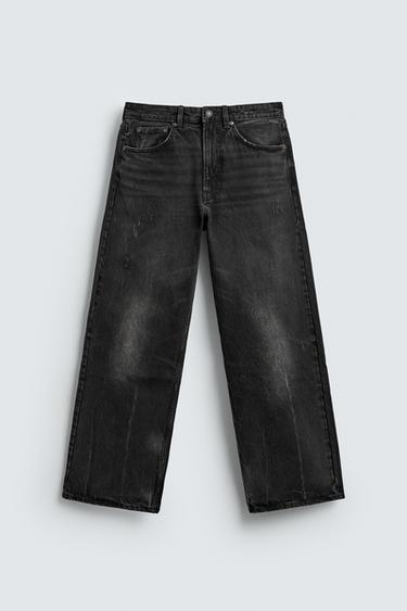 LOOSE FIT JEANS - Charcoal by Zara